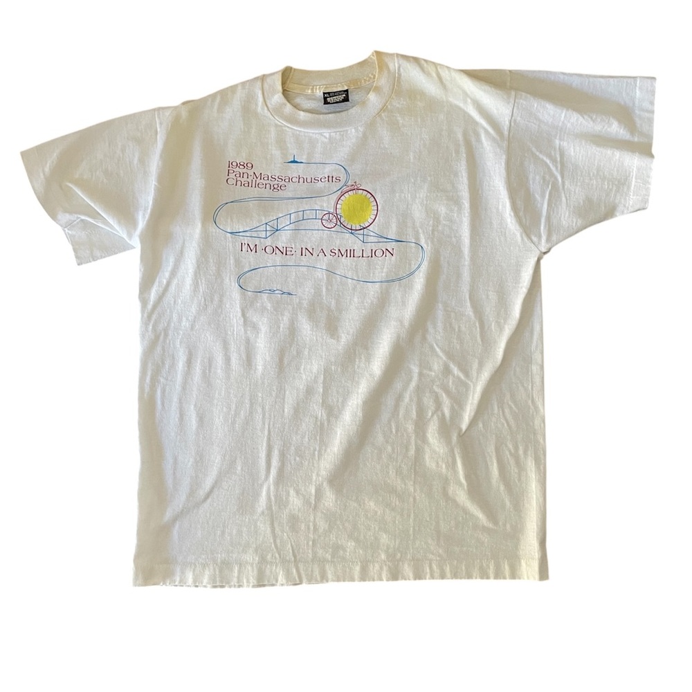 Vintage 80s Pan-Massachusetts challenge shirt